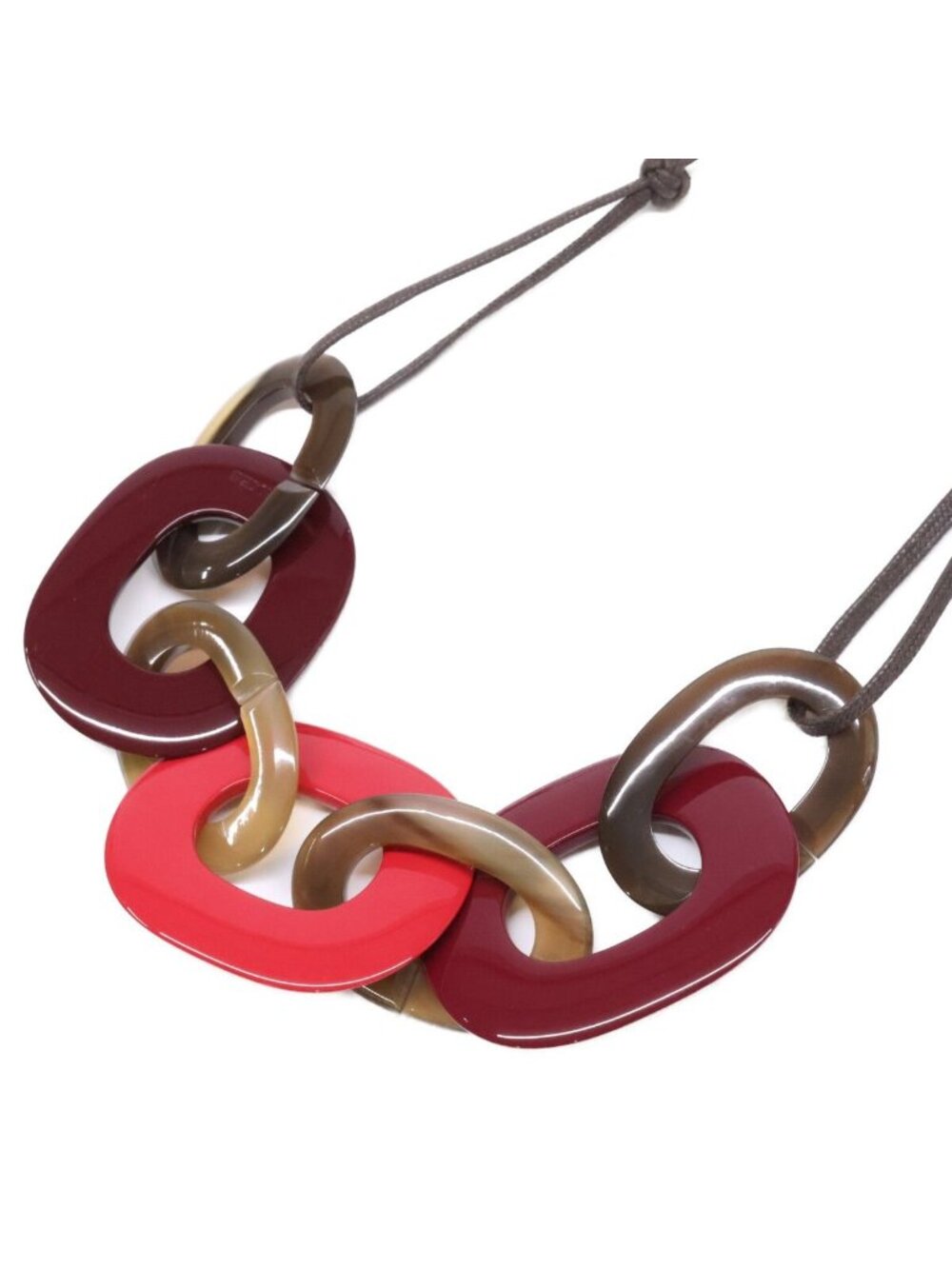 Hermes Karamba Buffalo Horn Necklace